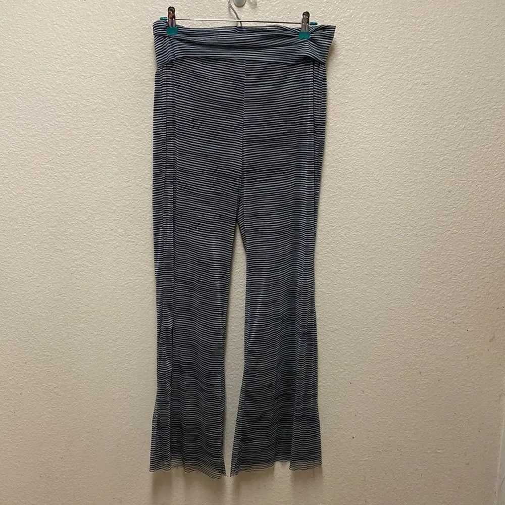 For Cynthia Beachwear Striped Mesh Pants Large